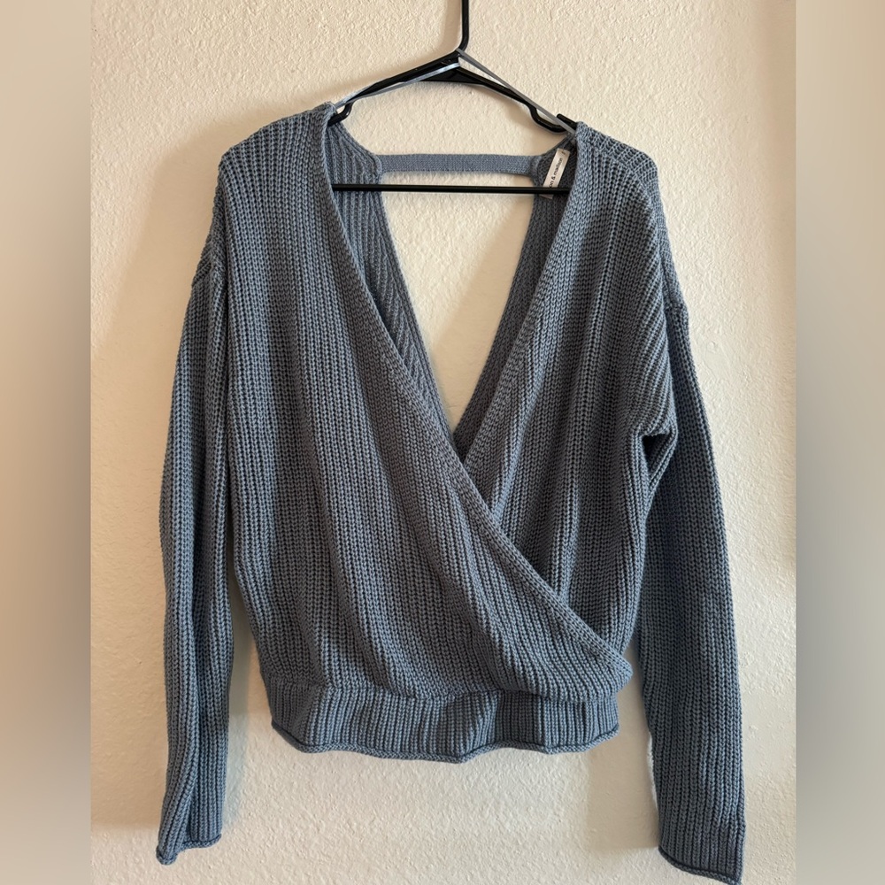 Plunging Moon and Madison Knit Sweater